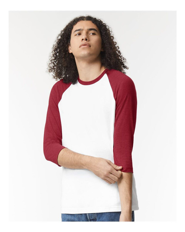 American Apparel 2003CVC - CVC Three-Quarter Sleeve Tee