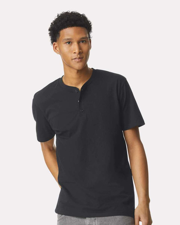 American Apparel 2004CVC - CVC Henley Tee