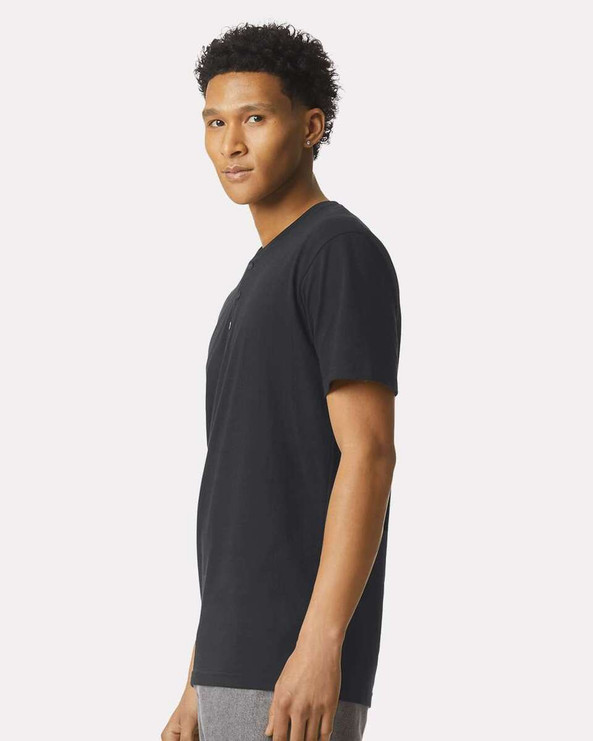 American Apparel 2004CVC - CVC Henley Tee