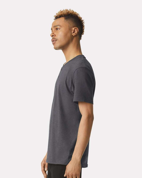 American Apparel 2004CVC - CVC Henley Tee