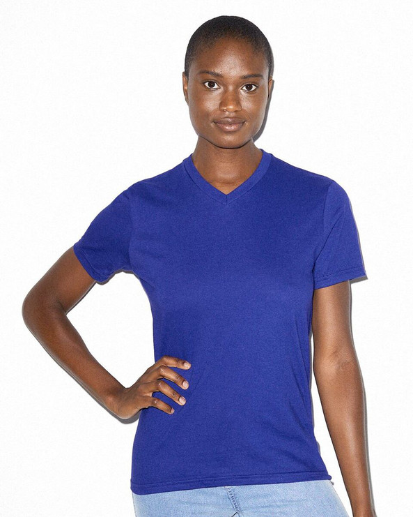 American Apparel 2356W - Women's Fine Jersey Classic V-Neck Tee