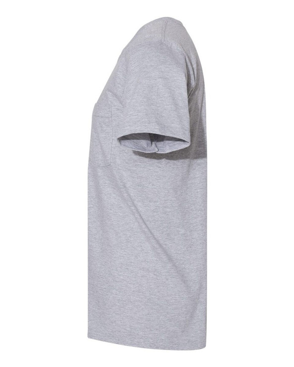 American Apparel 2406W - Camiseta de bolsillo de punto fino