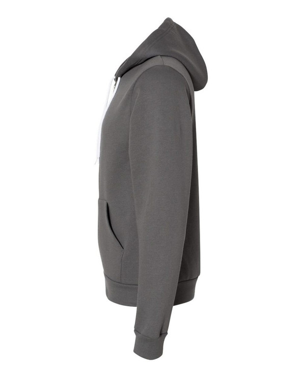 American Apparel F497US - Sudadera con capucha y cremallera completa de forro polar Flex, fabricada en EE.UU.