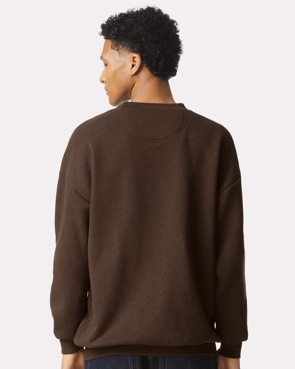 American Apparel RF496 - Sudadera con cuello redondo y forro polar ReFlex