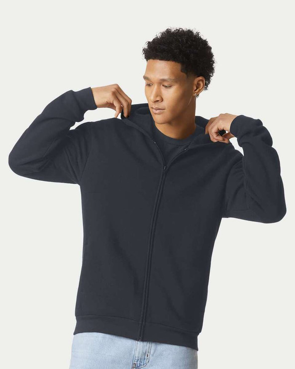 American Apparel RF497 - Sudadera con capucha y cremallera ReFlex Fleece
