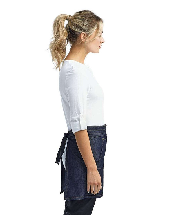 Artisan Collection by Reprime RP125 - Four-Pocket Jeans Stitch Denim Waist Apron