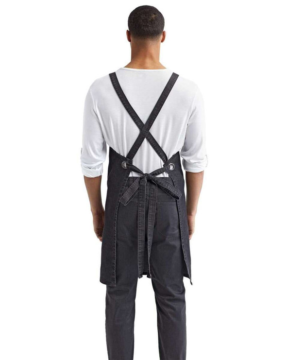 Artisan Collection by Reprime RP129 - Cross Back Barista Apron with Pocket