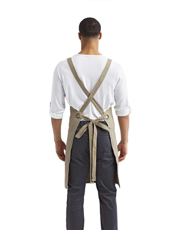 Artisan Collection by Reprime RP129 - Cross Back Barista Apron with Pocket