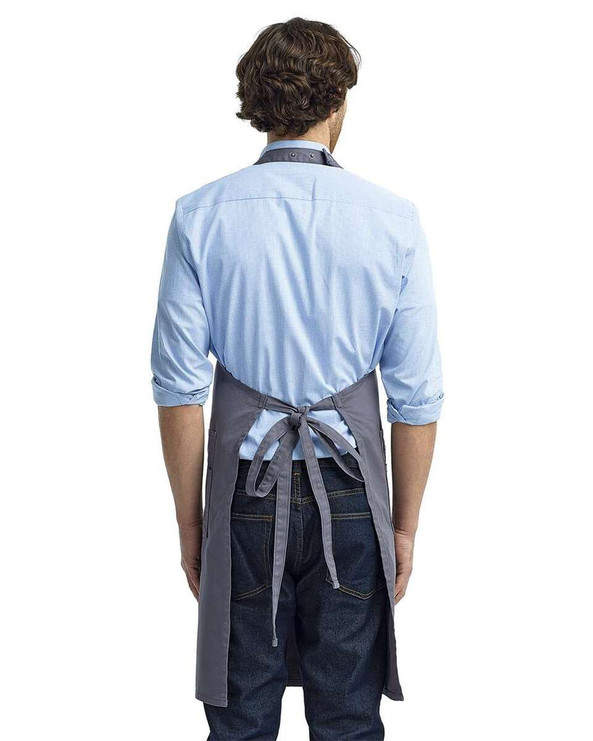 Artisan Collection by Reprime RP132 - Cotton Chino Bib Apron with Pocket