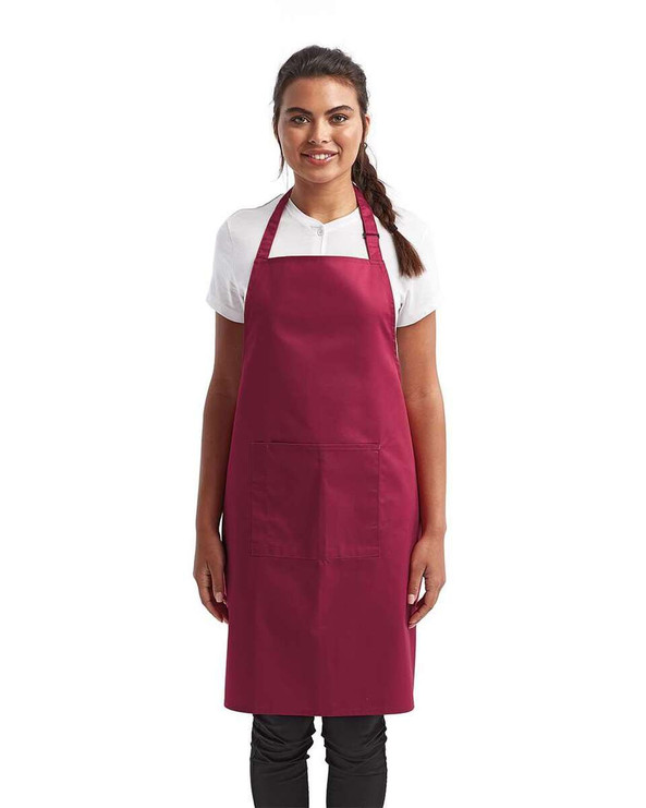 Artisan Collection by Reprime RP154 - Recycled Bib Apron with Pocket