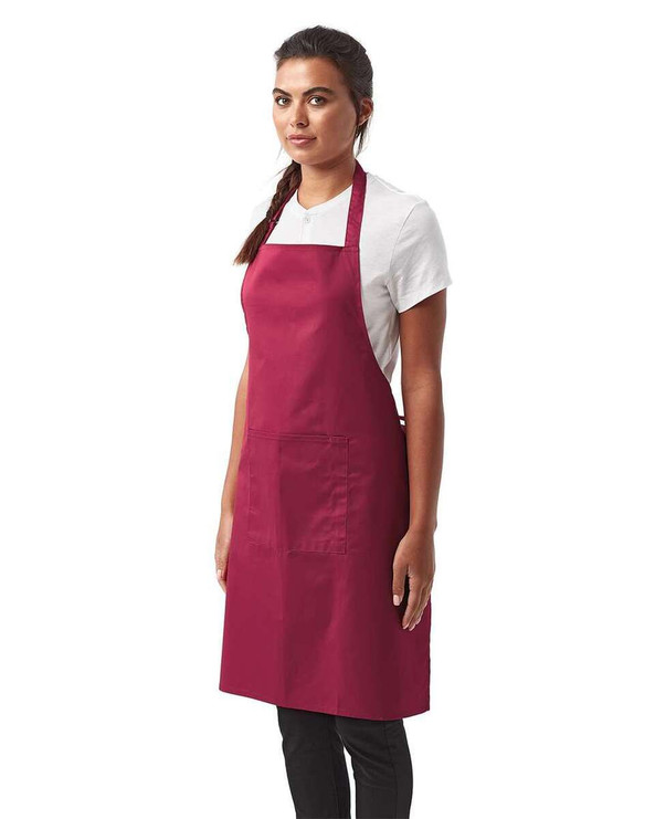 Artisan Collection by Reprime RP154 - Recycled Bib Apron with Pocket