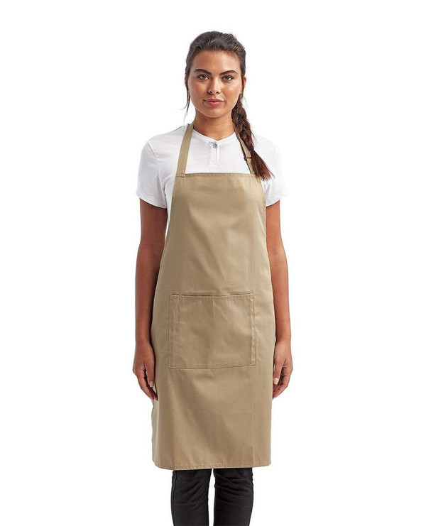 Artisan Collection by Reprime RP154 - Delantal con peto reciclado y bolsillo