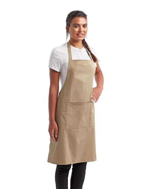 Artisan Collection by Reprime RP154 - Delantal con peto reciclado y bolsillo