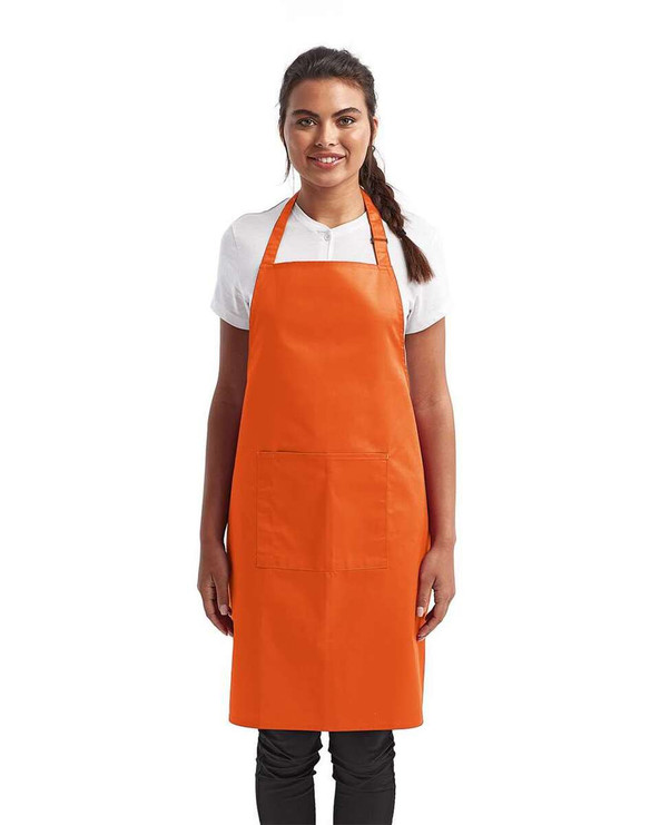 Artisan Collection by Reprime RP154 - Recycled Bib Apron with Pocket