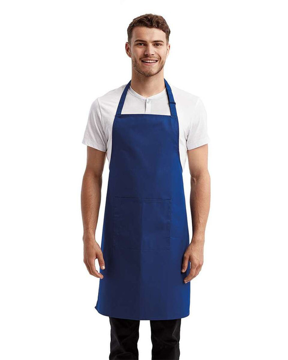 Artisan Collection by Reprime RP154 - Recycled Bib Apron with Pocket