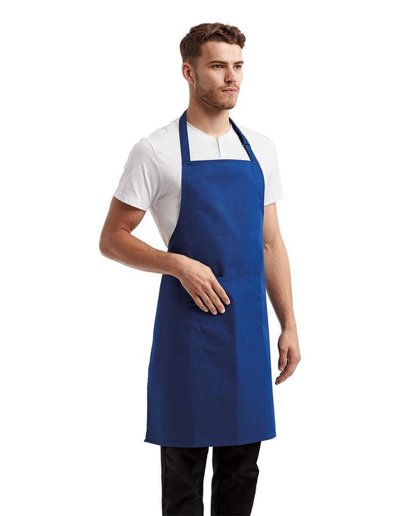 Artisan Collection by Reprime RP154 - Recycled Bib Apron with Pocket