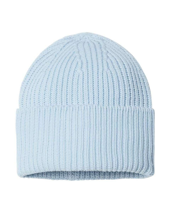 Atlantis Headwear OAK - Gorro sostenible de canalé grueso con puño
