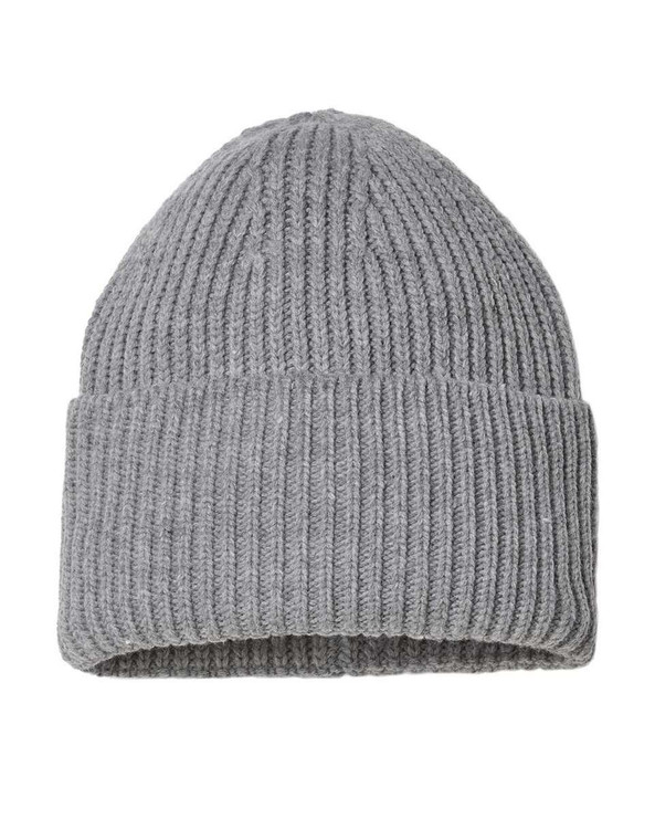Atlantis Headwear OAK - Gorro sostenible de canalé grueso con puño