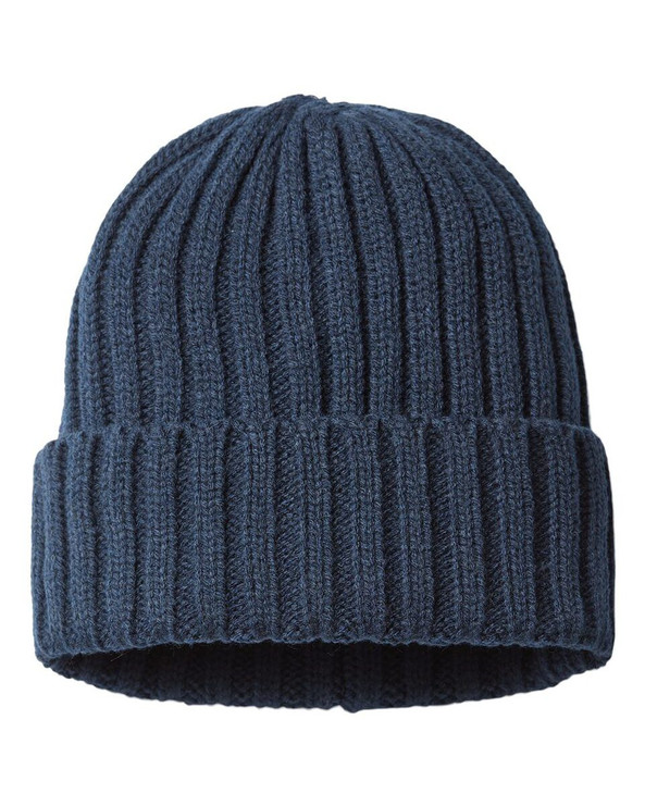 Atlantis Headwear SHORE - Sustainable Cable Knit Cuffed Beanie