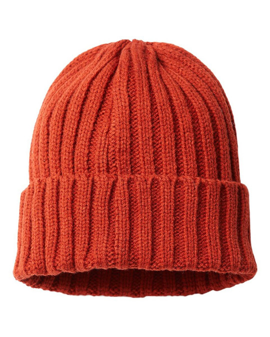 Atlantis Headwear SHORE - Sustainable Cable Knit Cuffed Beanie