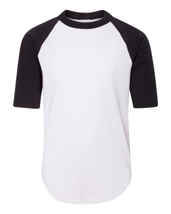 Augusta Sportswear 4421 - Camiseta de béisbol juvenil de manga tres cuartos