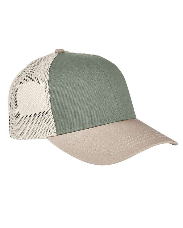 Authentic Pigment AP1919 - Gorra Trucker tricolor