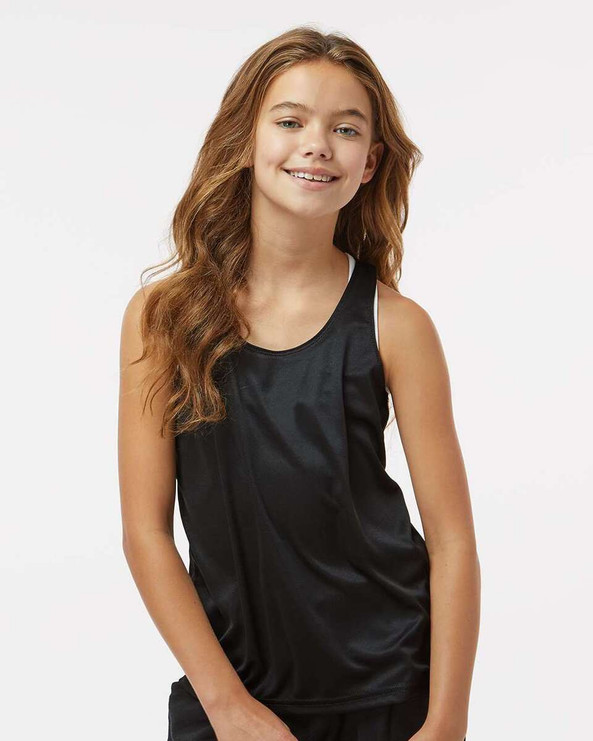 Badger 2166 - Camiseta de tirantes B-Core Racerback para niña