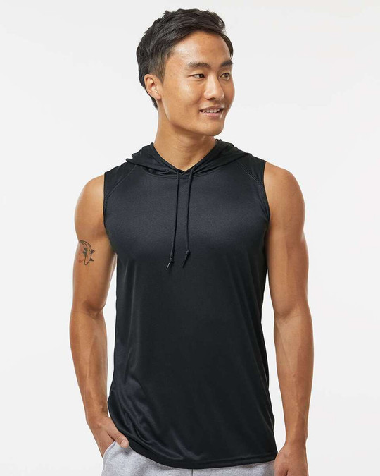 Badger 4108 - Camiseta sin mangas con capucha B-Core