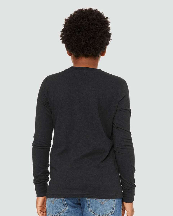 Bella+Canvas 3501YCVC - Youth Heather CVC Long Sleeve Tee