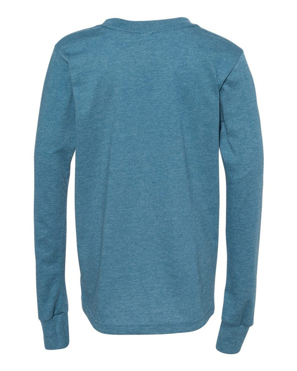 Bella+Canvas 3501YCVC - Youth Heather CVC Long Sleeve Tee