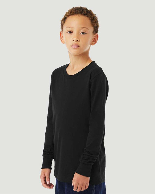 Bella+Canvas 3501YCVC - Youth Heather CVC Long Sleeve Tee