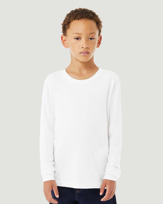 Bella+Canvas 3501YCVC - Youth Heather CVC Long Sleeve Tee