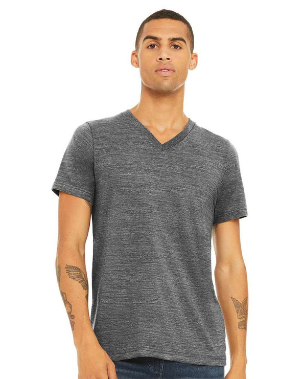 Bella+Canvas 3655 - Textured Jersey V-Neck Tee