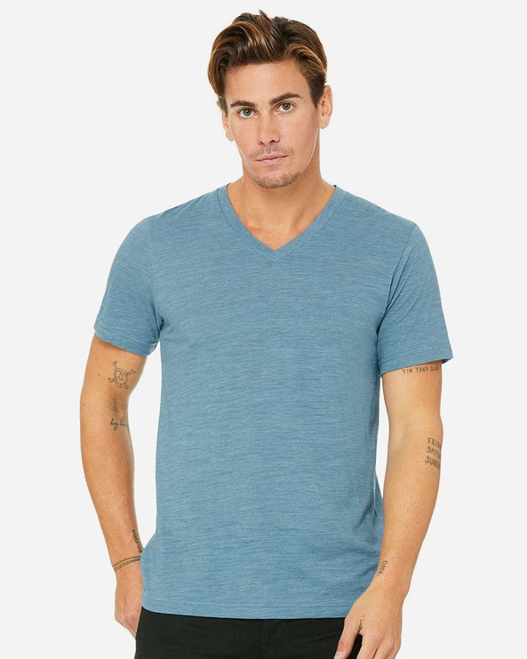 Bella+Canvas 3655 - Textured Jersey V-Neck Tee