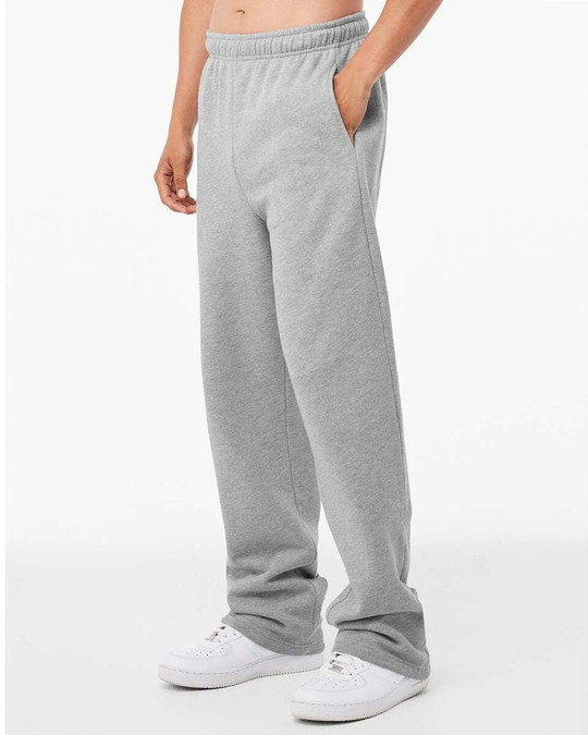 Bella+Canvas 3725 - Pantalón de chándal con pernera recta de vellón esponjoso