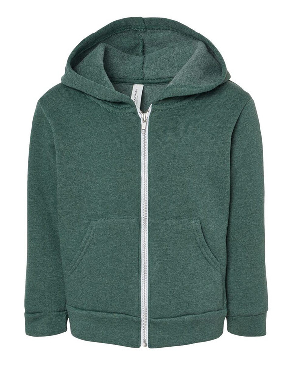 Bella+Canvas 3739T - Toddler Sponge Fleece Full-Zip Hoodie