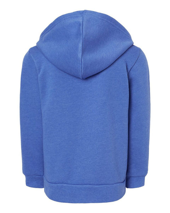 Bella+Canvas 3739T - Sudadera con capucha y cremallera Toddler Sponge Fleece