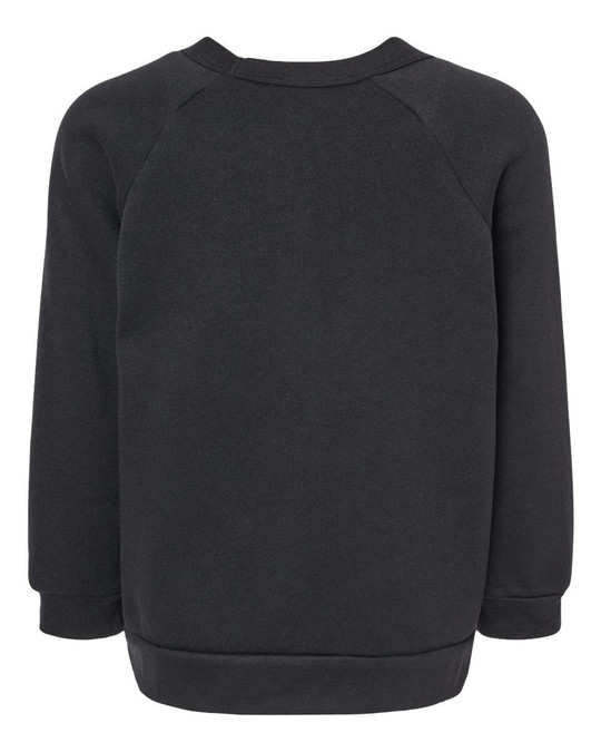 Bella+Canvas 3901T - Sudadera Raglan de vellón con esponja para niños pequeños