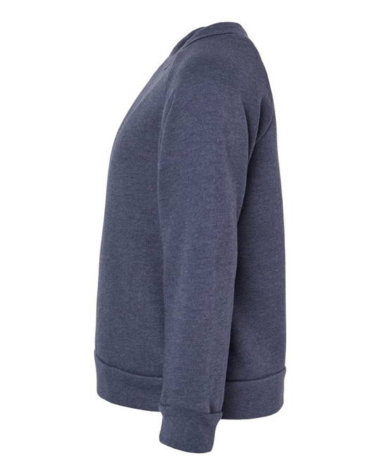 Bella+Canvas 3901T - Sudadera Raglan de vellón con esponja para niños pequeños