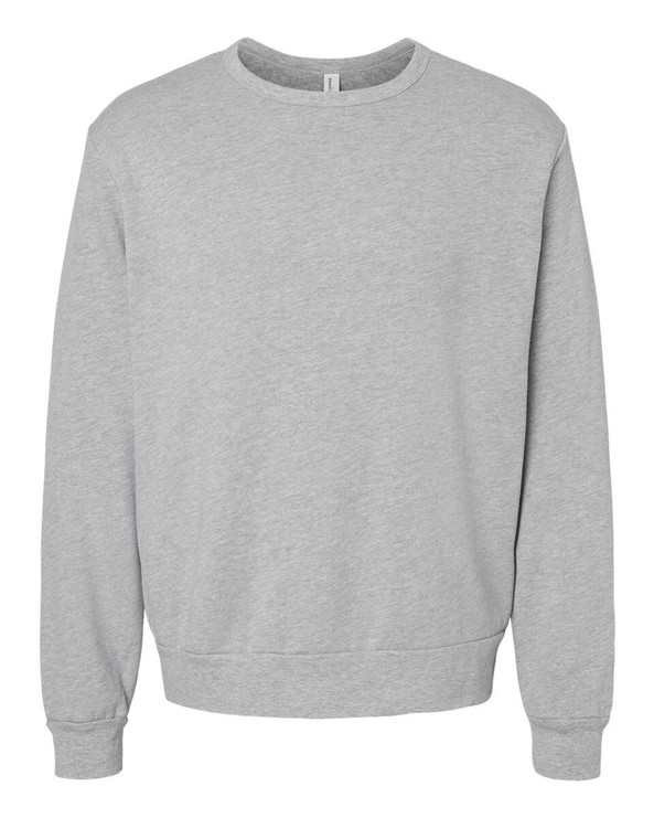 Bella+Canvas 3911 - Sudadera clásica de forro polar con cuello redondo