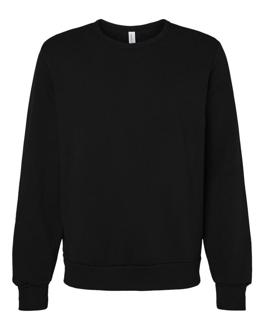 Bella+Canvas 3911 - Sudadera clásica de forro polar con cuello redondo
