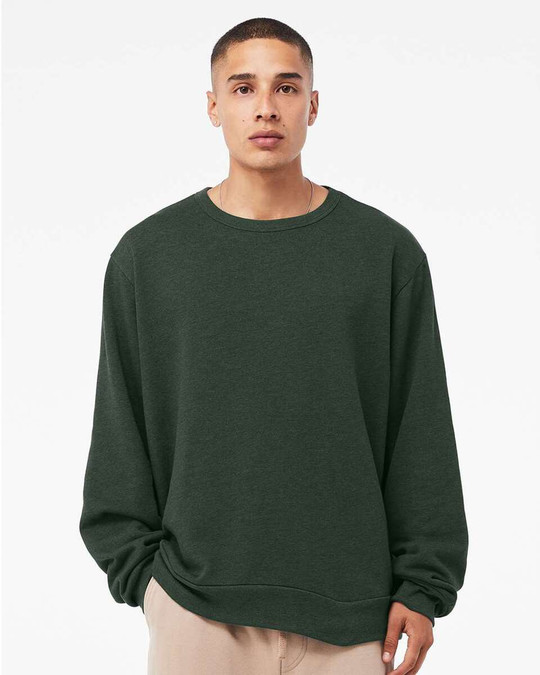 Bella+Canvas 3911 - Sudadera clásica de forro polar con cuello redondo