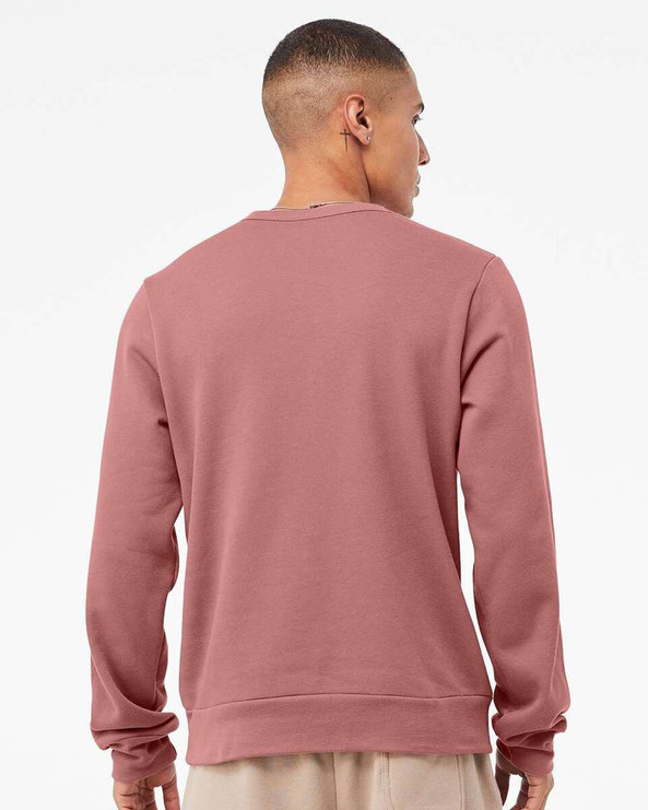 Bella+Canvas 3911 - Sudadera clásica de forro polar con cuello redondo
