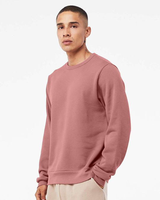 Bella+Canvas 3911 - Sudadera clásica de forro polar con cuello redondo