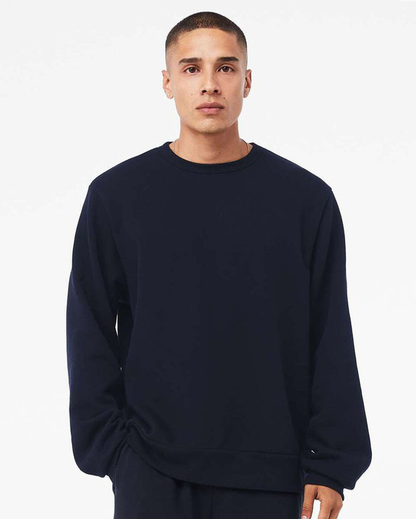 Bella+Canvas 3911 - Sudadera clásica de forro polar con cuello redondo