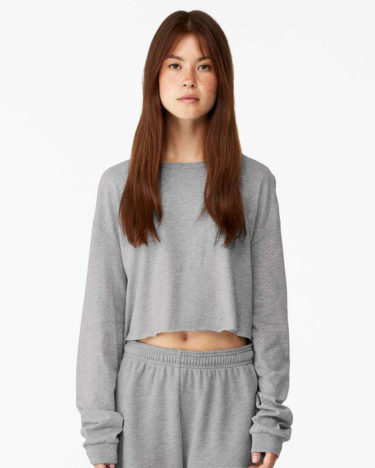 Bella+Canvas 6501 - FWD Fashion Women's Crop Long Sleeve Tee