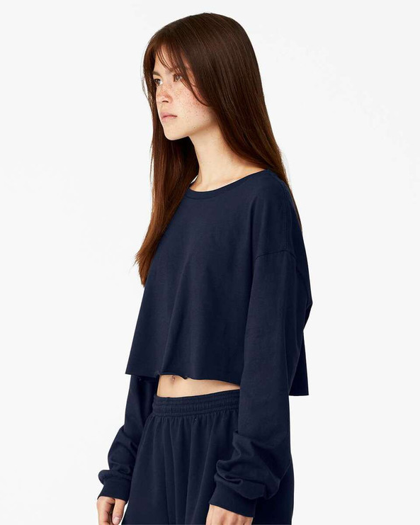 Bella+Canvas 6501 - FWD Fashion Women's Crop Long Sleeve Tee