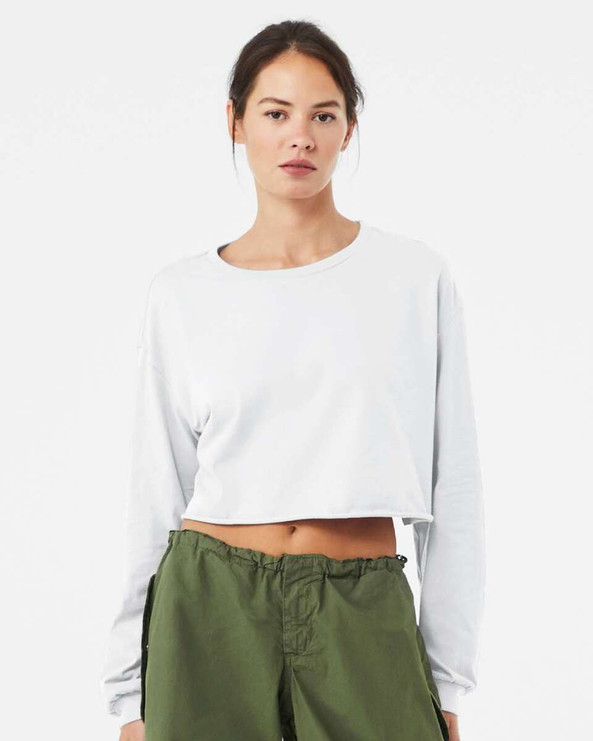 Bella+Canvas 6501 - FWD Fashion Women's Crop Long Sleeve Tee