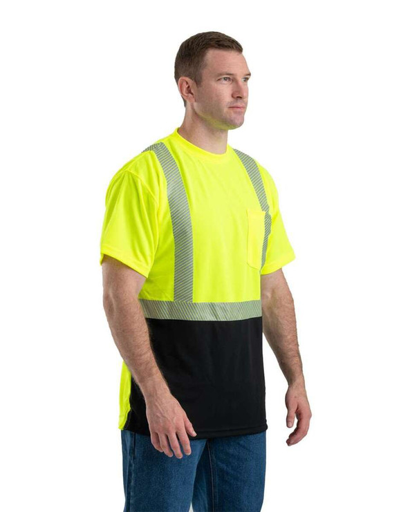 Berne HVK017 - Hi-Vis Class 2 Color Blocked Pocket T-Shirt