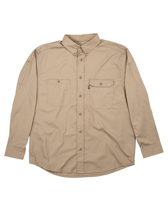 Berne SH21 - Camisa de vestir utilitaria de lona ligera tejida
